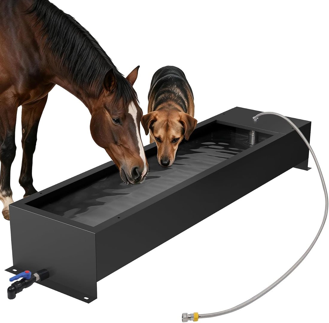 12 Gal Stainless Steel Livestock Water Trough Automatic Waterer