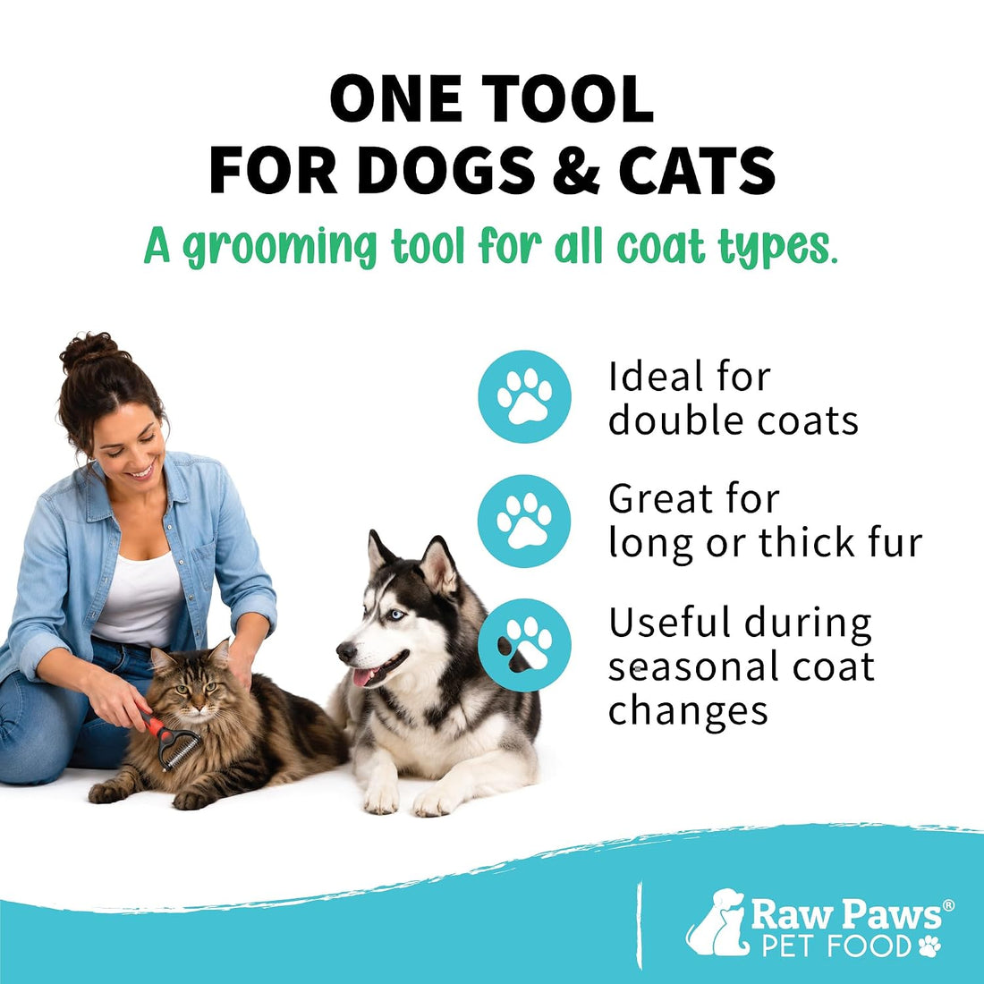 Raw Paws Undercoat Rake & Dematting Tool