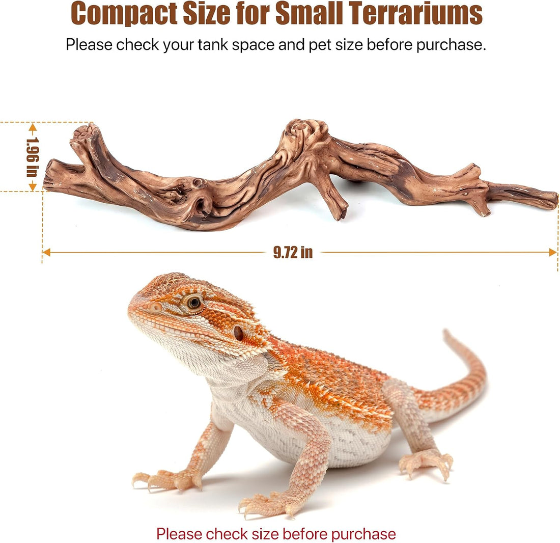 Reptile Resin Wood Decor for Terrarium