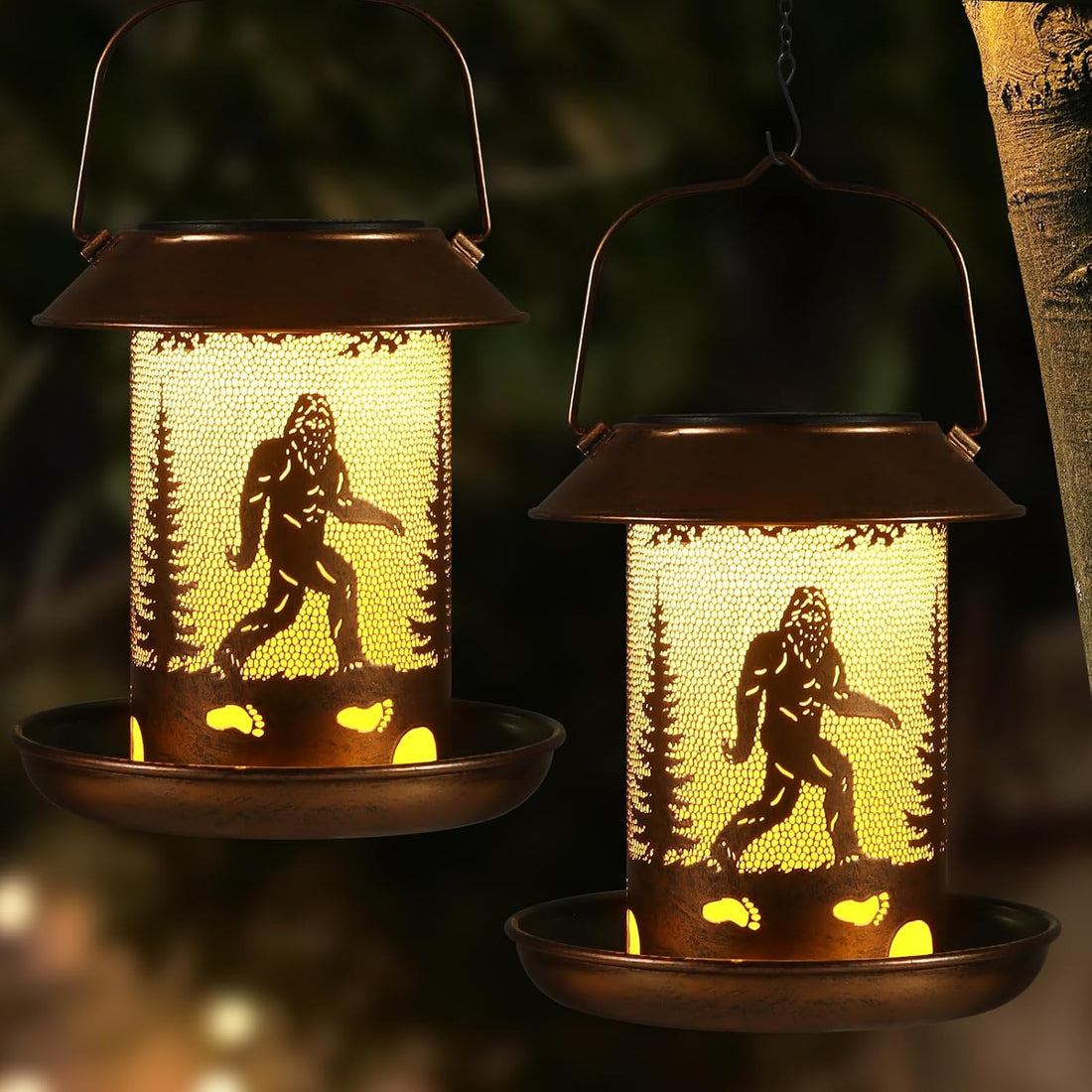 Bigfoot Bird Feeders for Outdoor Solar Lantern Outdoor Waterproof