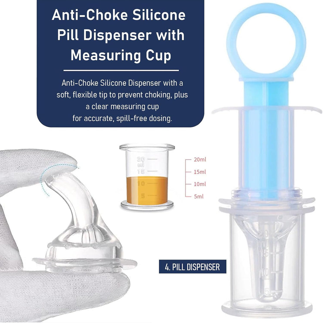 5-in-1 Pet Pill Shooter Kit for Cats Dogs