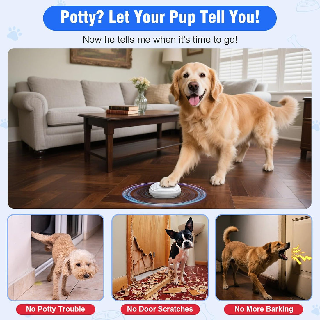 ChunHee Dog Door Bell for Potty Training