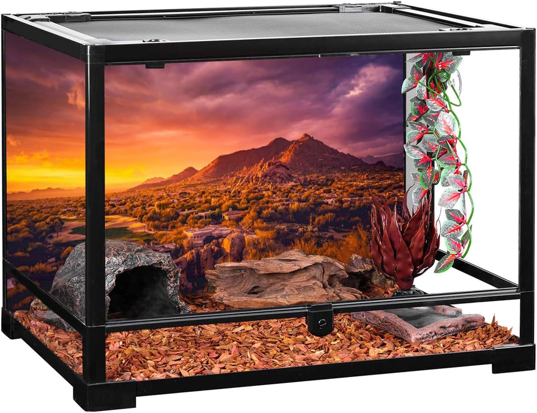 36x18 in Desert Mountain Terrarium Backdrop Oasis Reptile Habitat