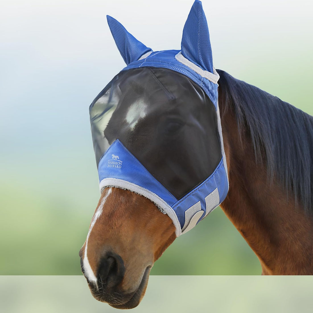 Harrison Howard CareMaster Pro Luminous Horse Fly Mask Large Eye
