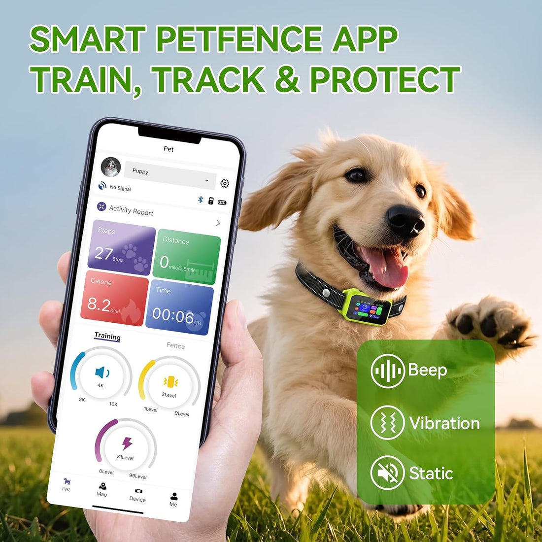 GPS Wireless Dog Fence, 2-1 Smart GPS Wireless Dog Fence& Training
