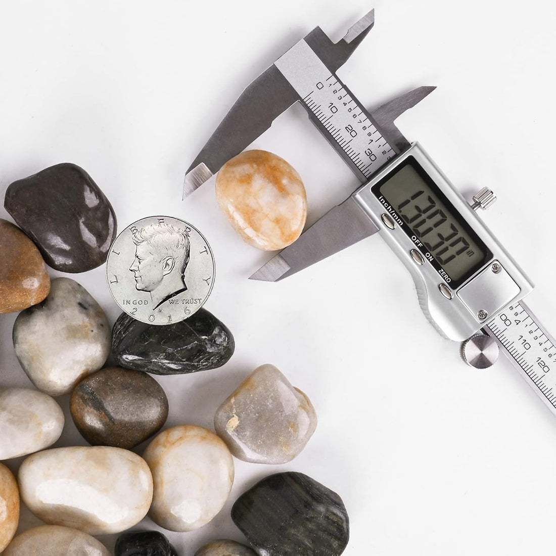 River Rocks for Plants 11.25 LB Small Decorative Pebbles 1"-1.5"