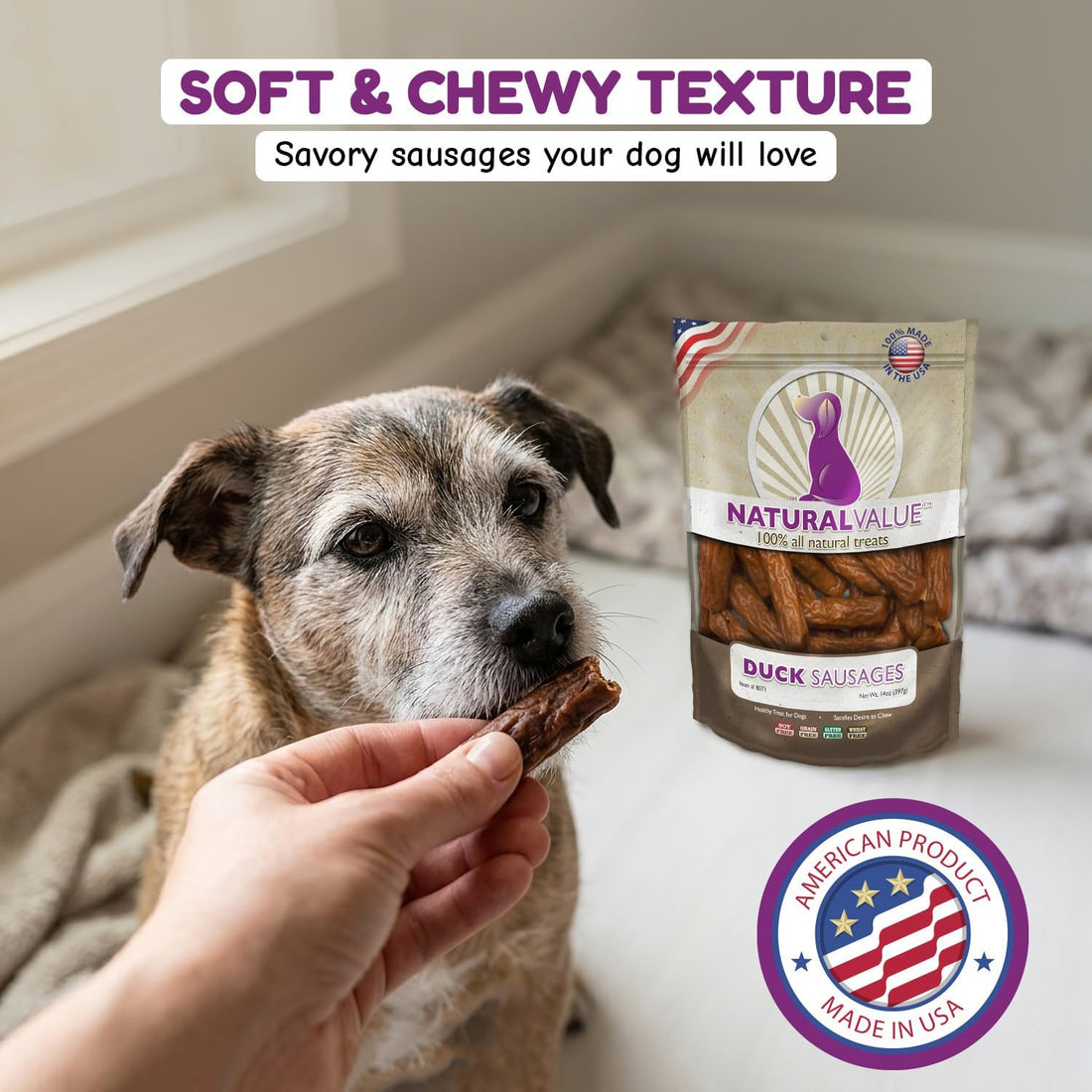 Loving Pets Natural Value Duck Sausages