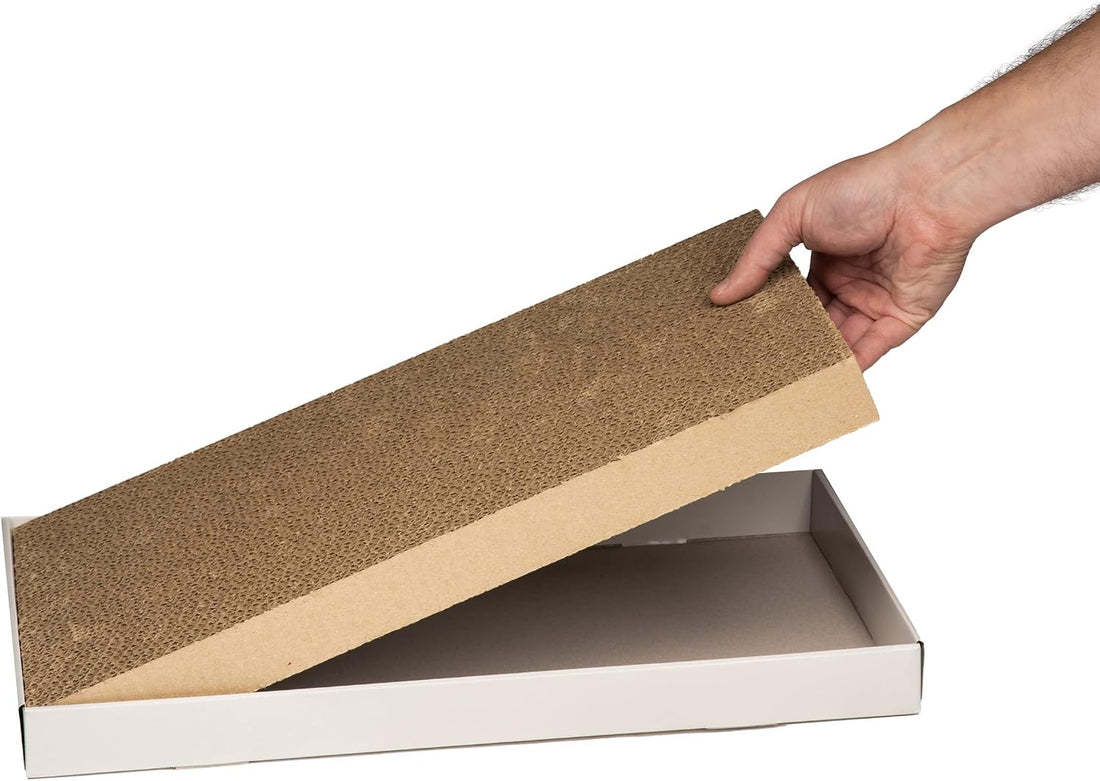 Corrugated Cardboard Cat Scratcher, Scratching Board, Reversible