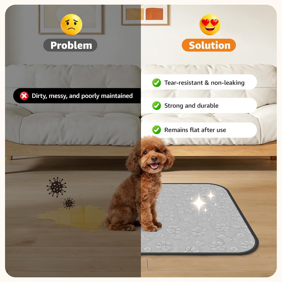 LOOBANI Washable Pee Pads for Dogs 36"x48"