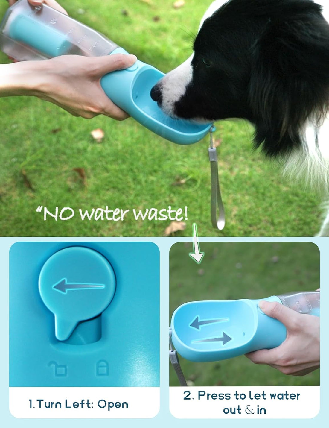 MoonyMars Portable Water Bottle for Dogs