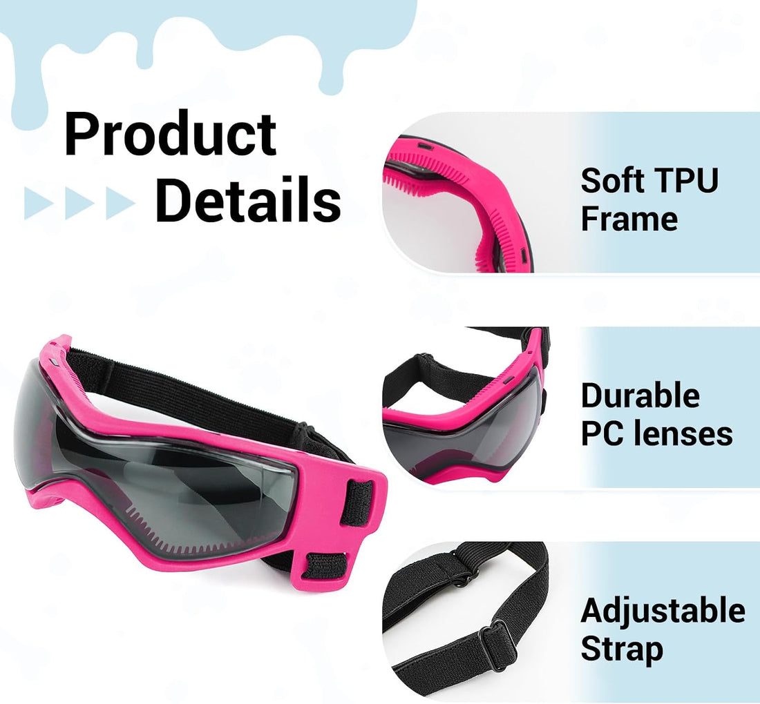 BillionChains Dog Helmet with Goggles