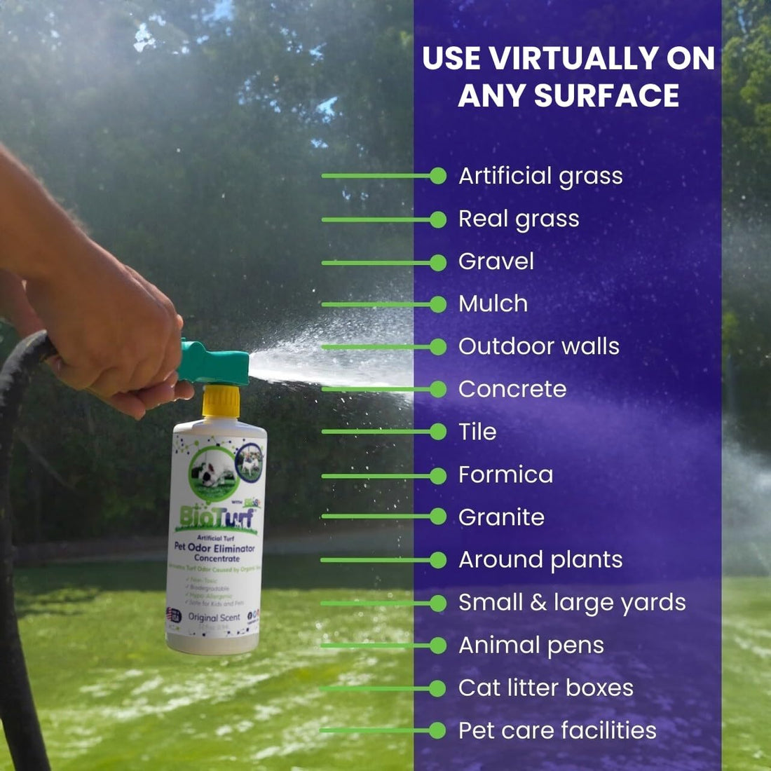 BioTurf BioS+ Turf Cleaner for Pet Urine Outdoor