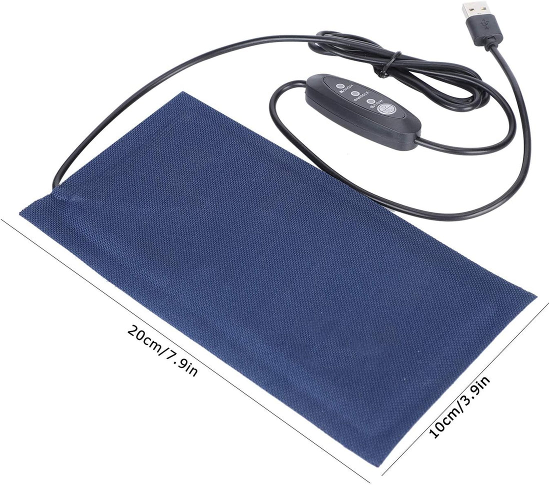 KUIDAMOS Small Reptile Heating Pad 20x10cm, 3 Level Adjustable