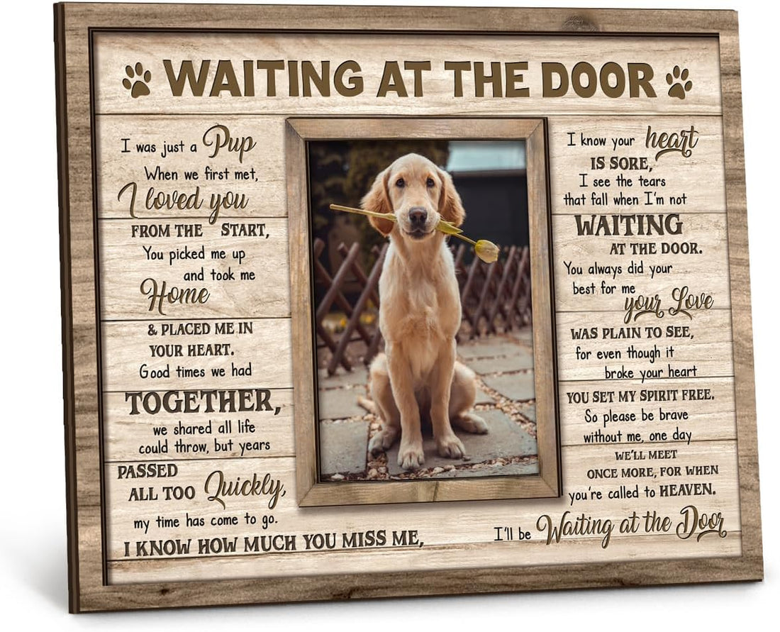 Dog Memorial Wooden Picture Frame 8x10