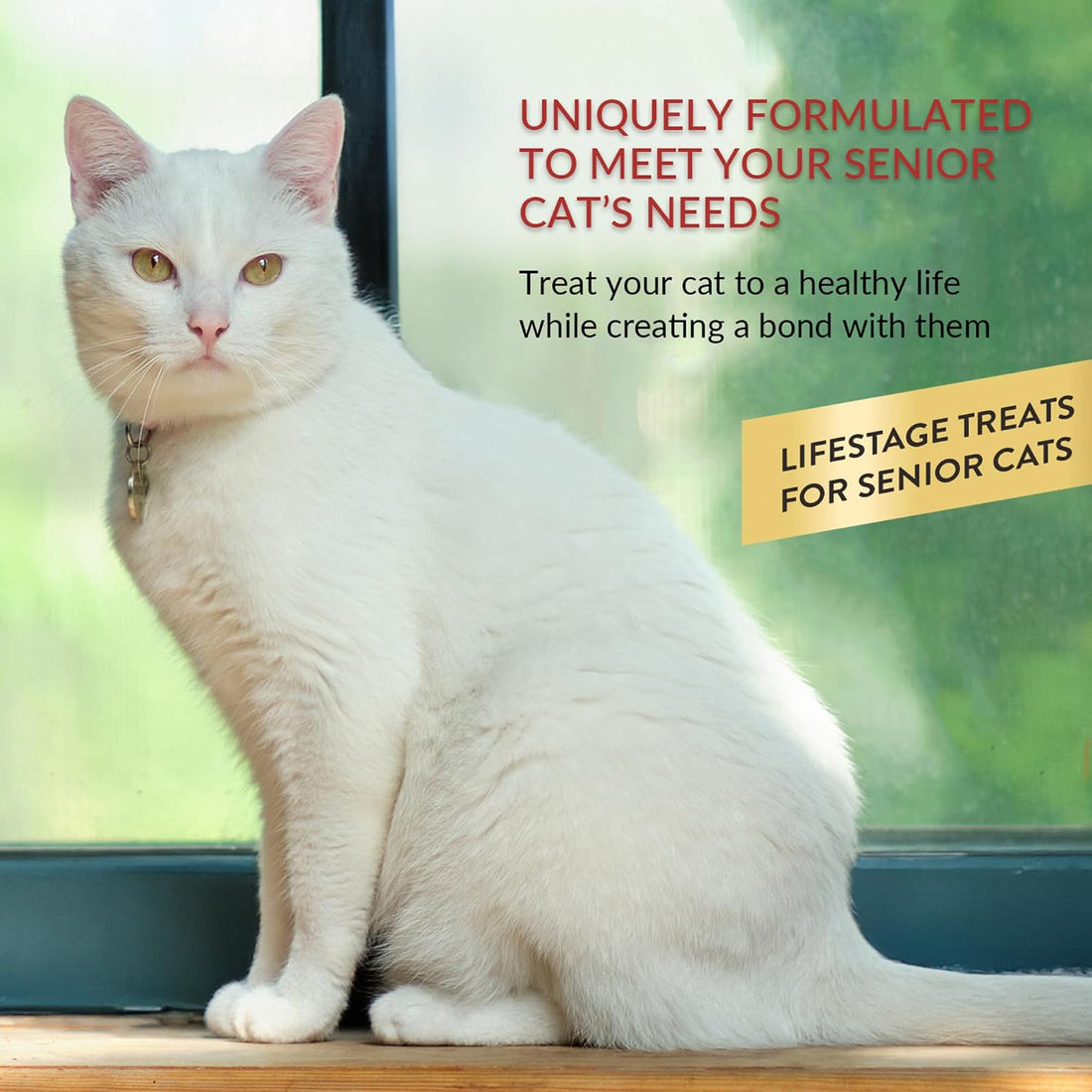 INABA Churu for Senior 10+, Creamy Lickable Cat Treats with Taurine