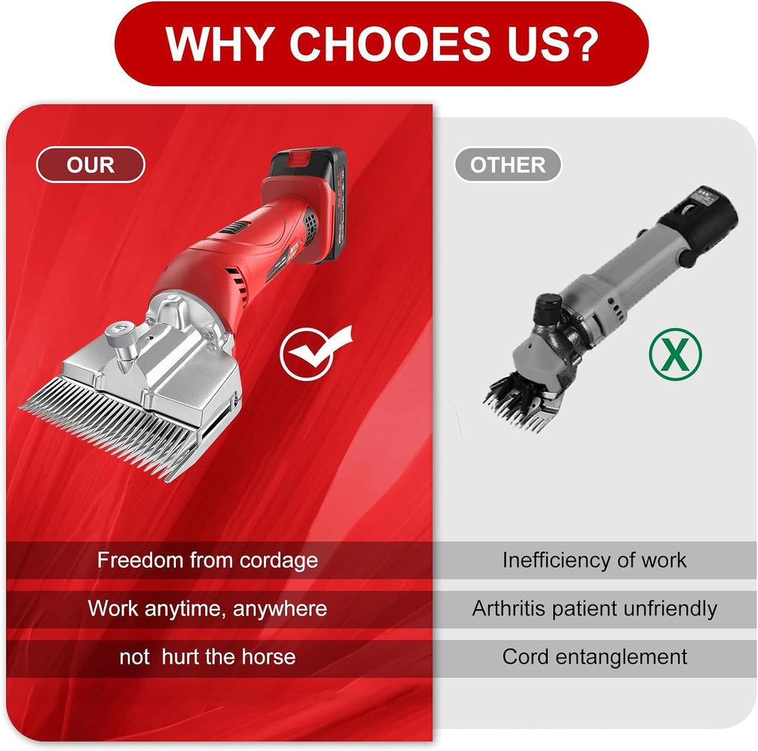 Horse Clippers,600W Professional Electric Horse Grooming Kit