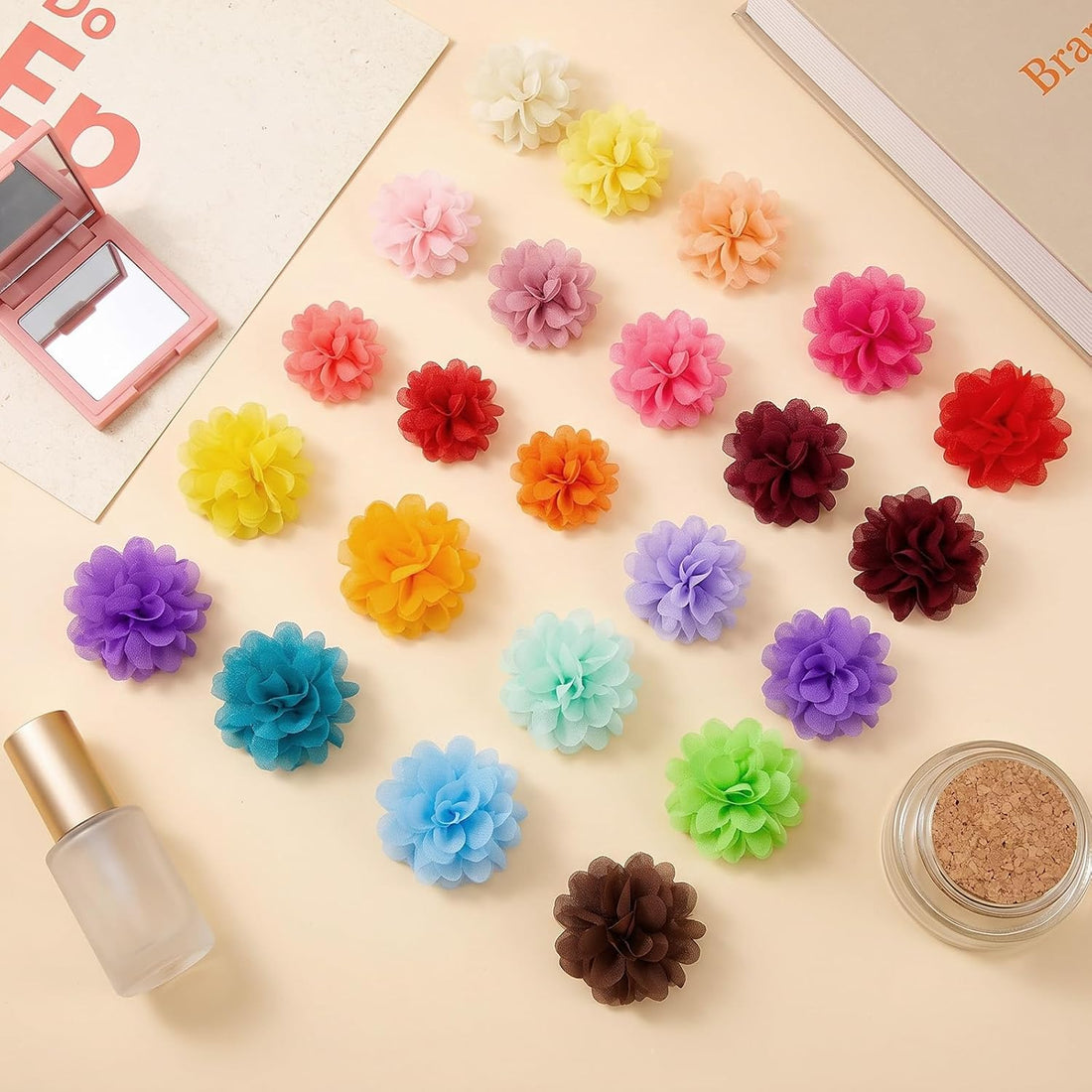 24 Pcs Dog Flower Collar Accessory, Multi-Color Pet Flower Collars