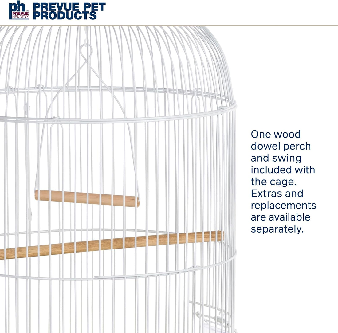 Prevue Pet Products Classic Round Bird Cage - Yellow and White
