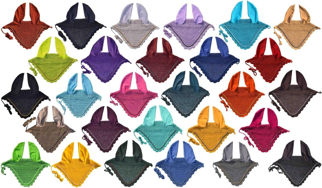 Horse Ear Bonnet Ear Net Hat Fly Bonnet Hood Mask Fly Veil Full Hand
