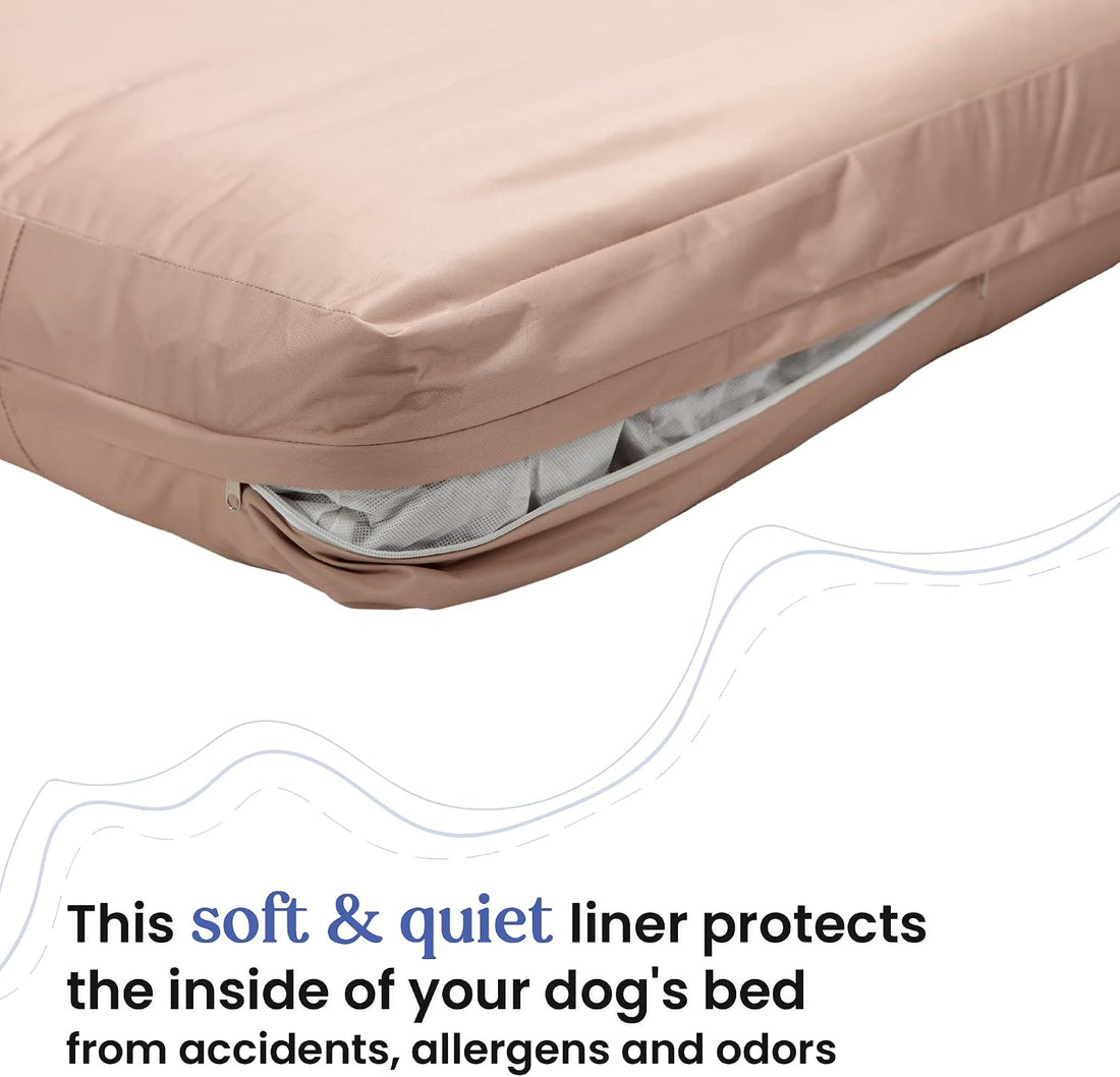 4Knines Dog Bed Cover - Waterproof Heavy‑Duty Zippered Liner, Large