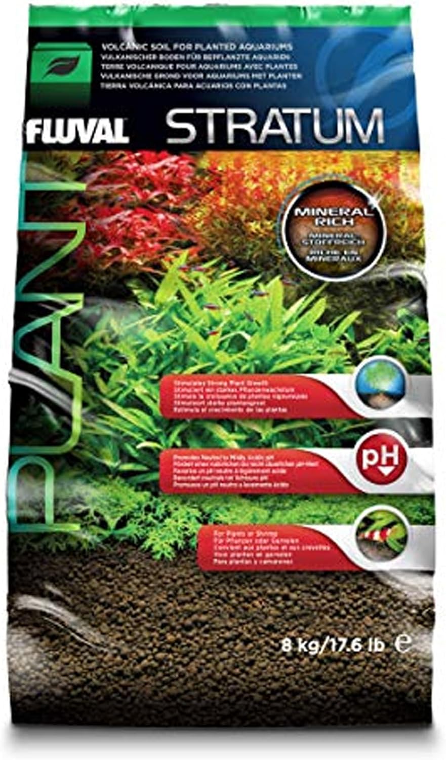 Fluval 12694 Plant and Shrimp Stratum for Freshwater Fish Tanks
