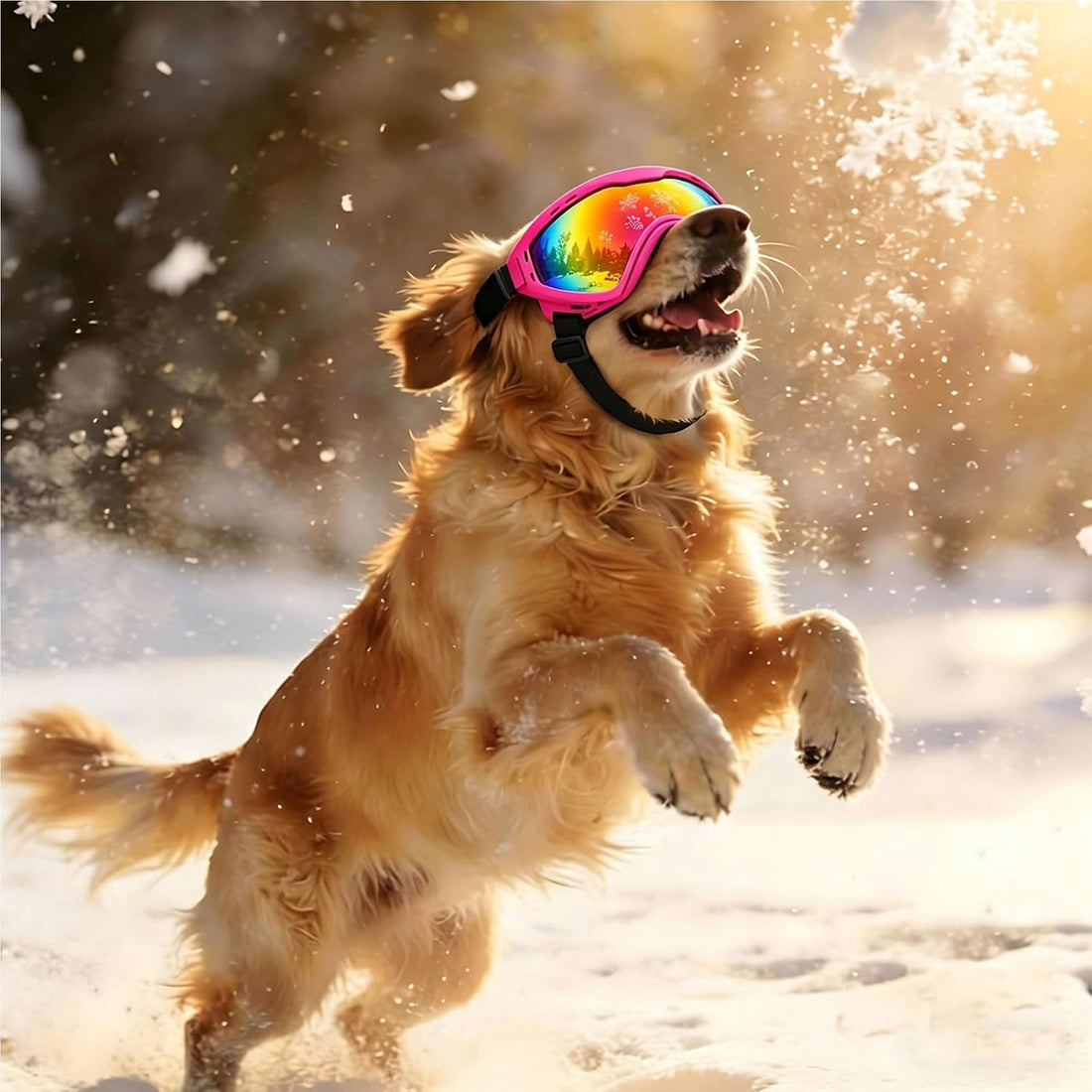 Dog Goggles for Medium Large Breed UV Protection Windproof Anti-Fog