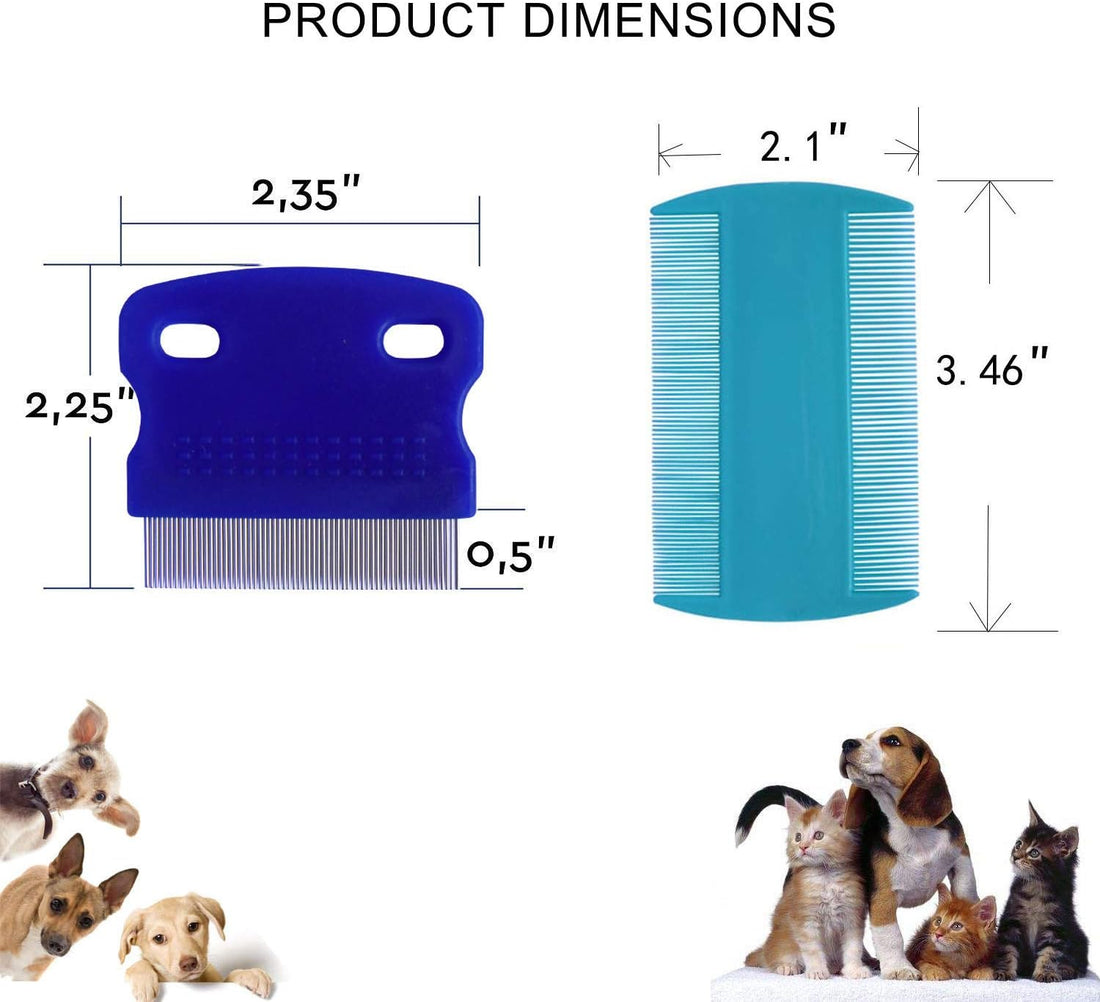 3 Pcs Pet Comb Tear Stain Remover Combs for Dogs, Dog Comb