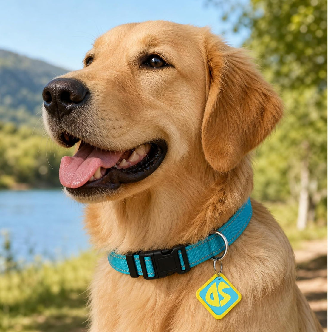 Dog Halloween Costume, Dog Tag with Nylon Adjustable Collar for Dogs