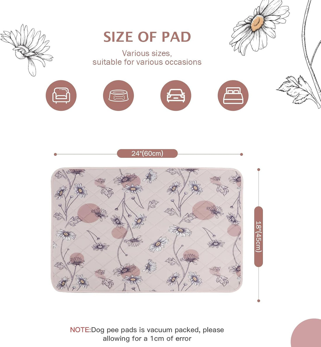 IEUUMLER Washable Pee Pads for Dogs