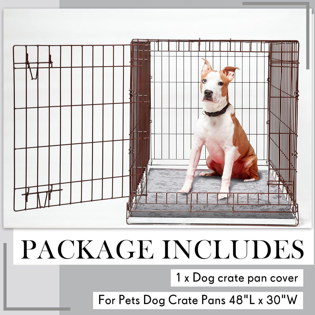 VitalCozy 30" x 19" Washable Dog Crate Pan Cover