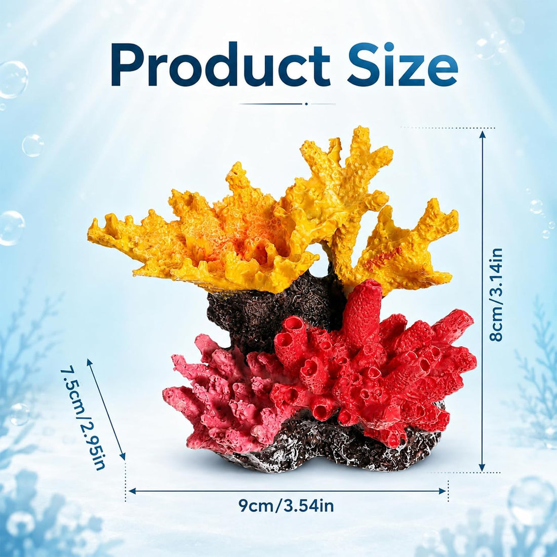 Aquarium Coral Reef Decor, Artificial Fake Coral Ornament