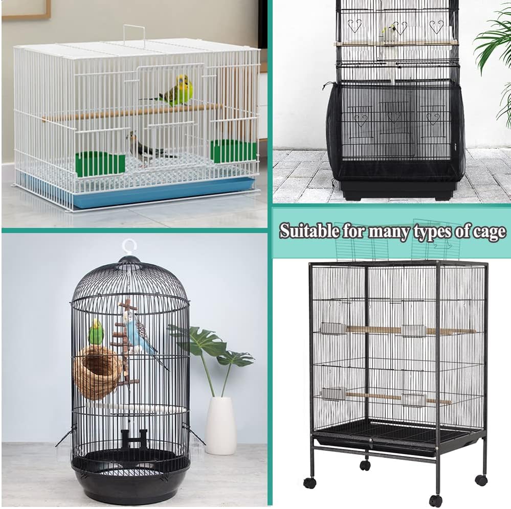 ASOCEA Bird Cage Seed Catcher,Universal Bird Cage Cover