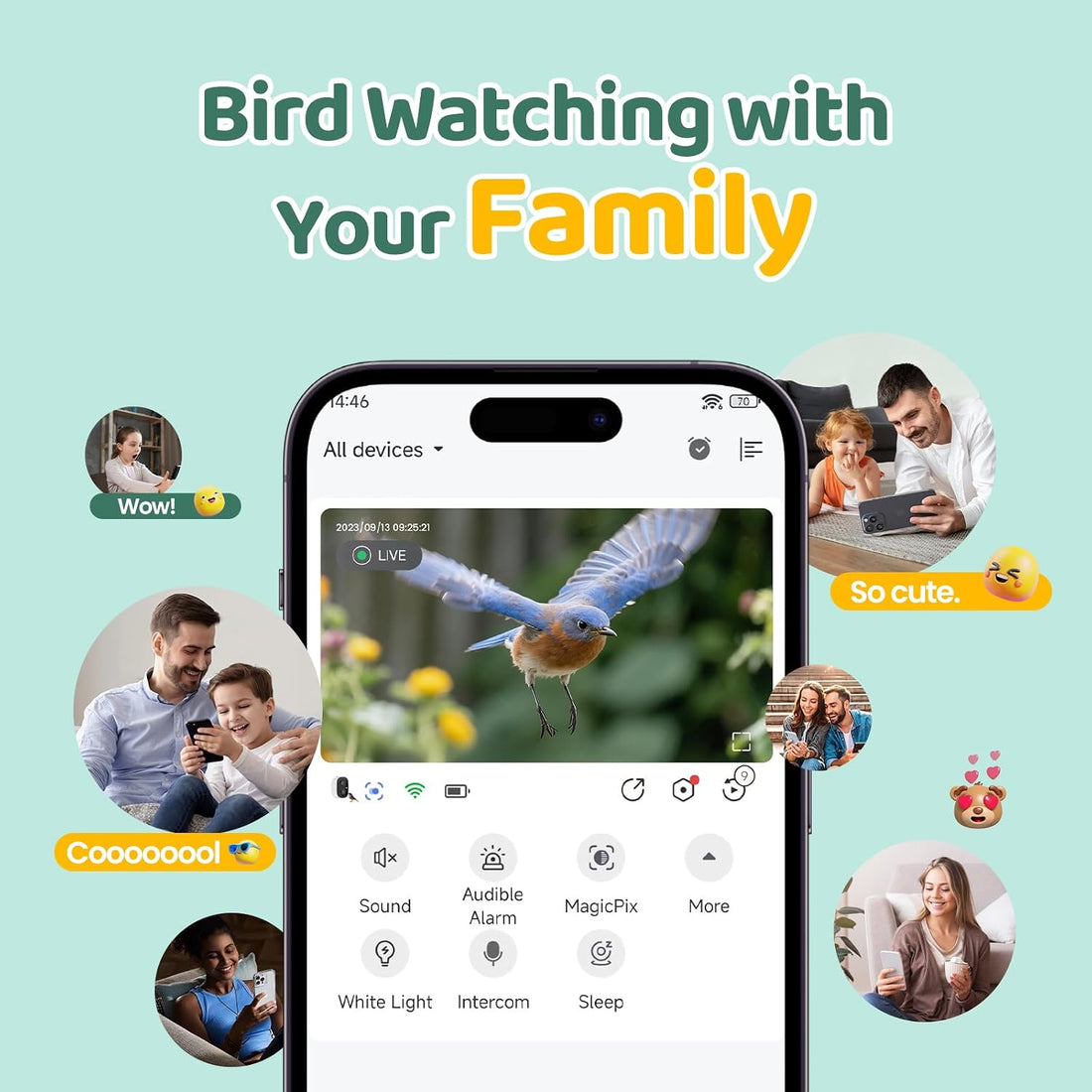 Bird Feeder with Camera Outdoor Solar