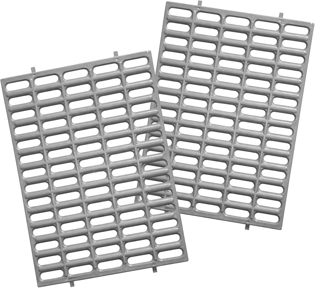Premium Plastic Rabbit Cage Mats (Gray, 2 Pack) | 15x10 Mat