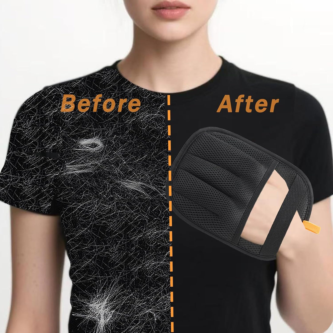 AUBELL Pet Hair Removal Glove,Five-Finger Electrostatic Magic