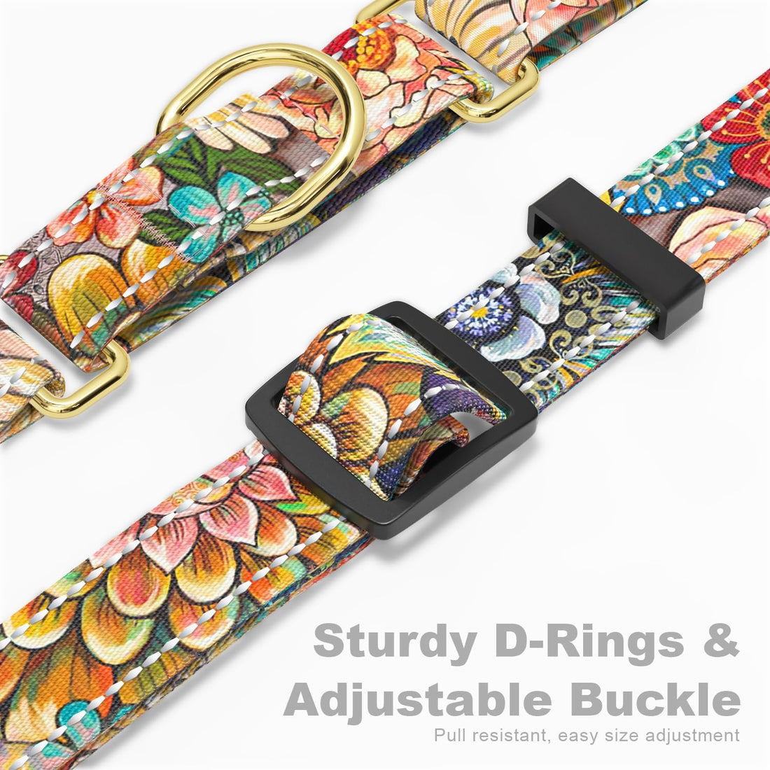 Martingale Dog Collar for Small Dogs, Reflective Puppy Collars