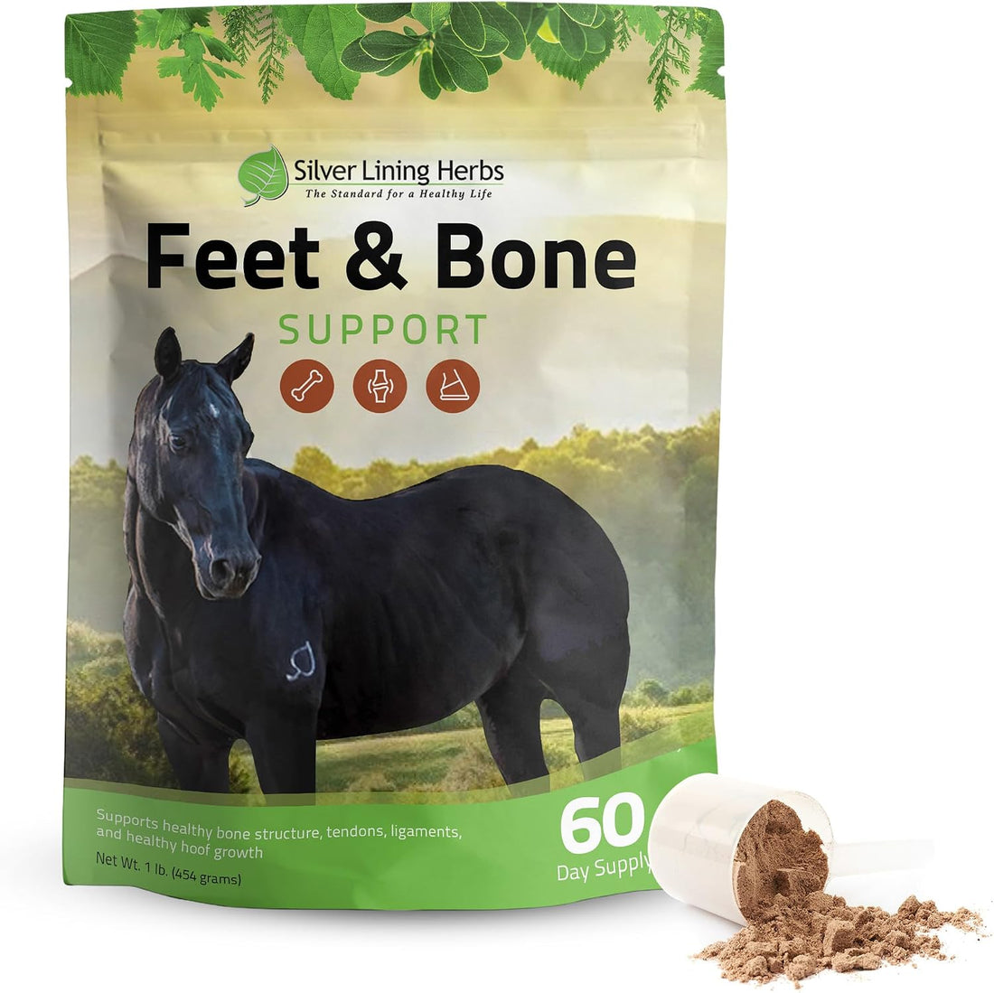 Silver Lining Herbs Feet & Bone Horse Hoof Supplements, Tendons