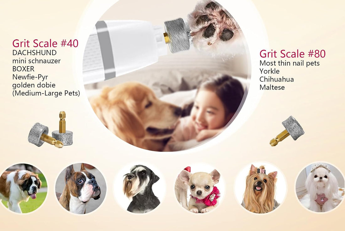 Pet Dog Nail Grinder Heads Extra-Coarse, Diamond Grit Drum