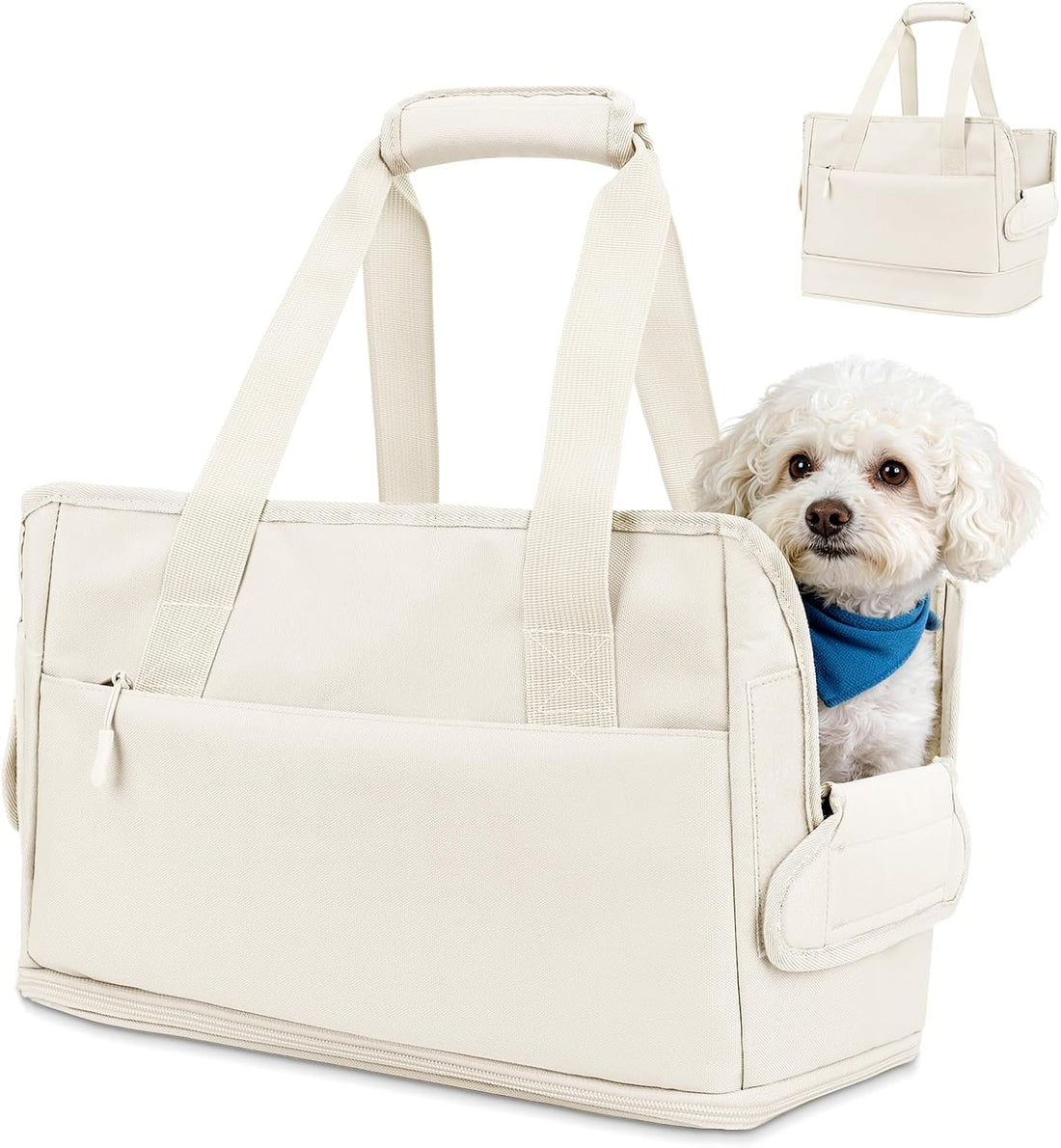 Dog Purse Carrier for Small Dogs Under 10 lbs Soft Sided Pad