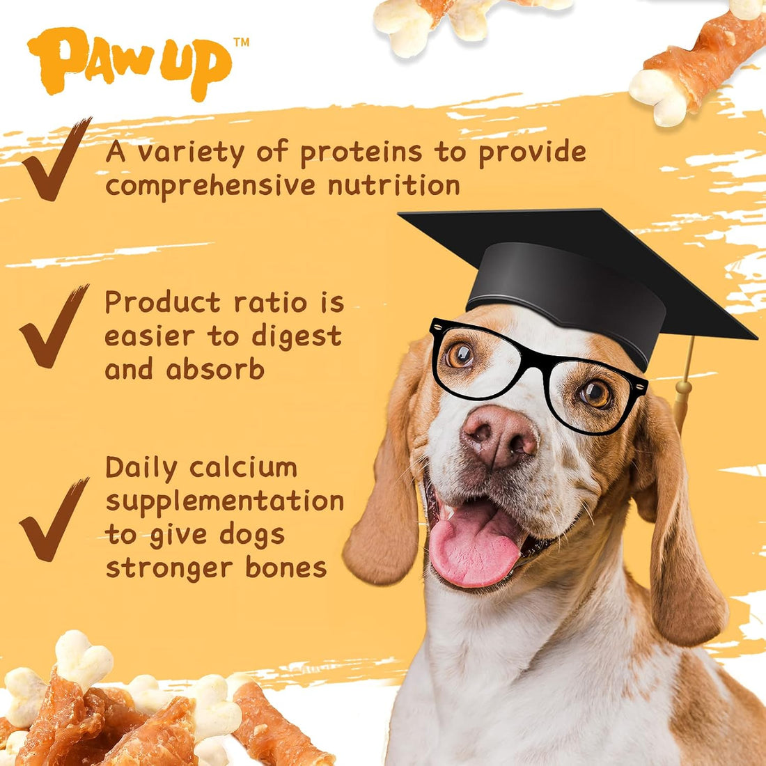PAWUP Chicken Wrapped Puppy Chew Bones