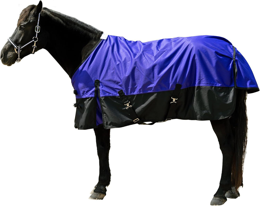 600D Horse Rain Sheet Turnout Blanket (No Fill) Ripstop 78 in