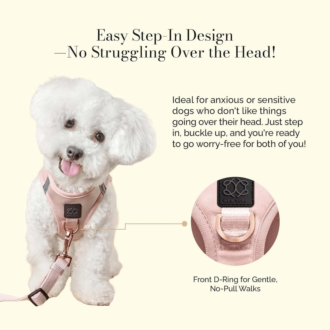 DOGISTRY - SoHo Walking Bundle - Blush Pink - Medium for Small Dogs