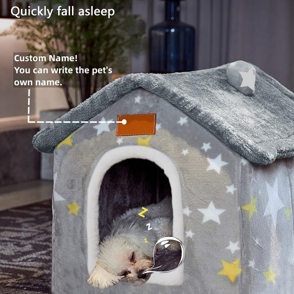 BXEBUI Dog House Indoor Memory Sponge
