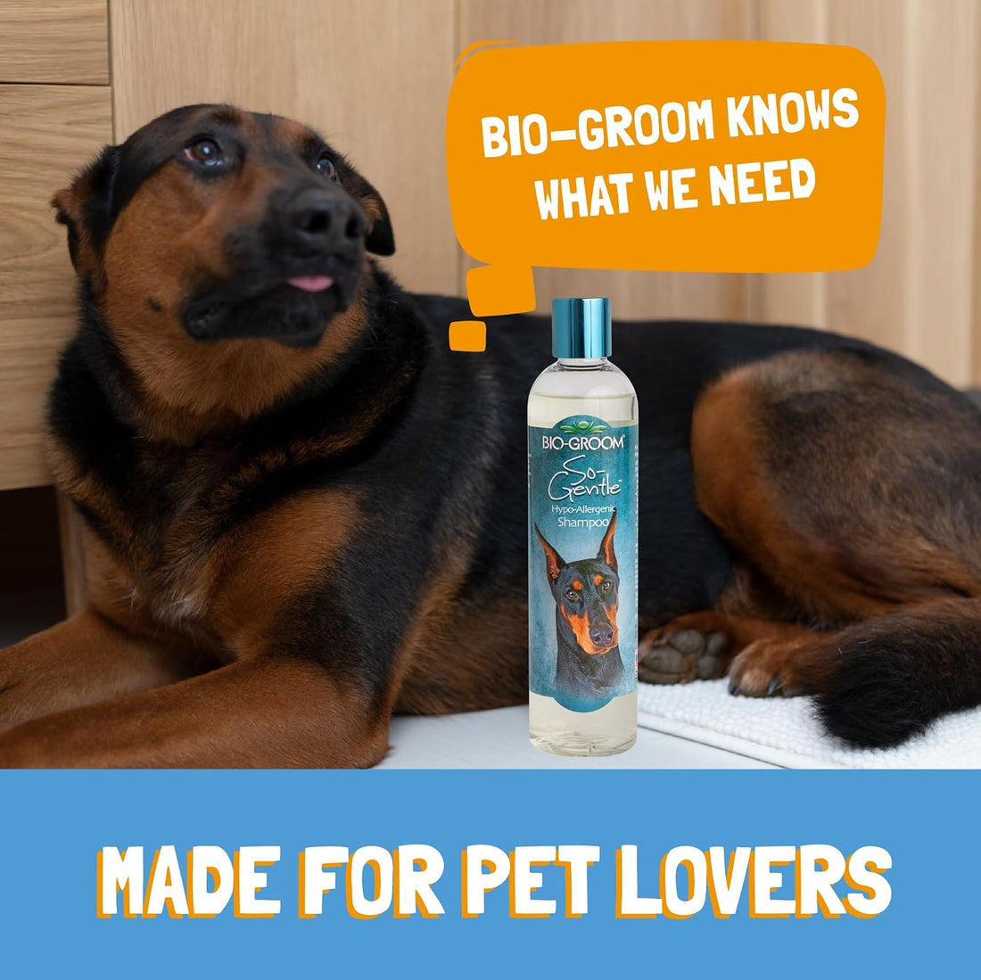 Bio-Groom So-Gentle Hypoallergenic Dog Shampoo, Tearless, 1 Gallon