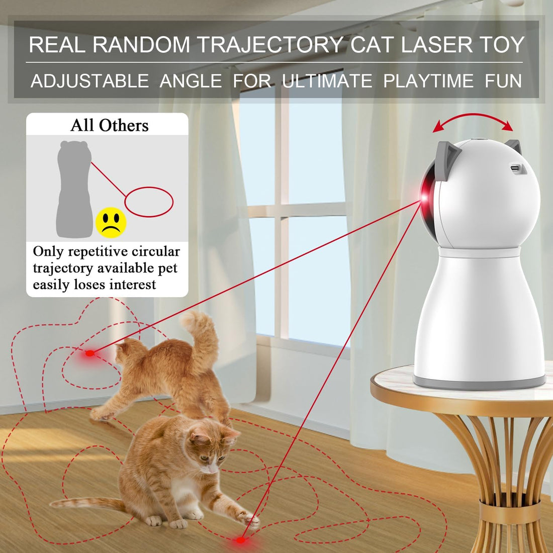 YVE LIFE Cat Toys Laser for Indoor Cats,The 4th Generation Real