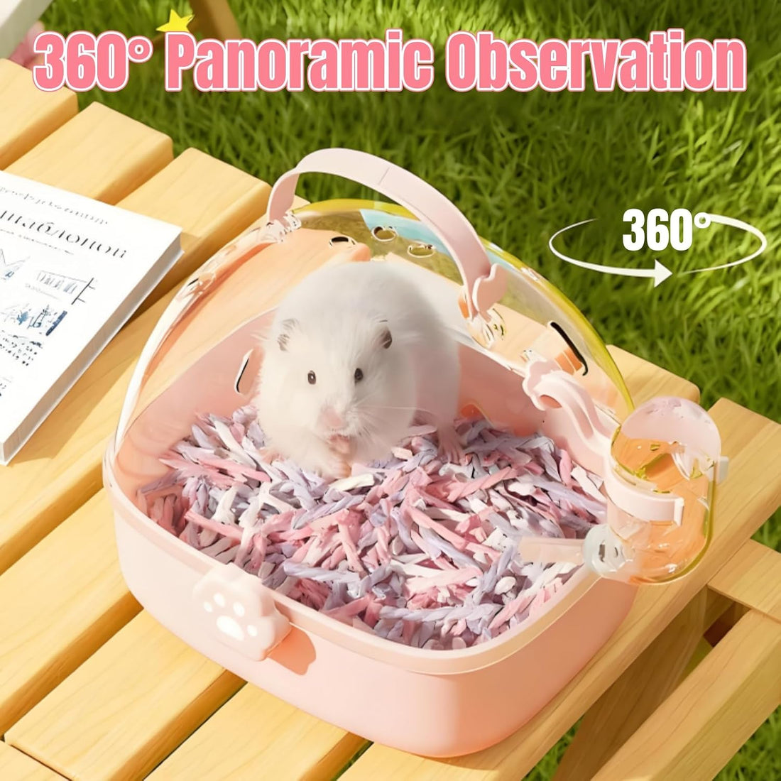 Hamster Carrier Cage with Handle, Small Animal Outgoing Cage