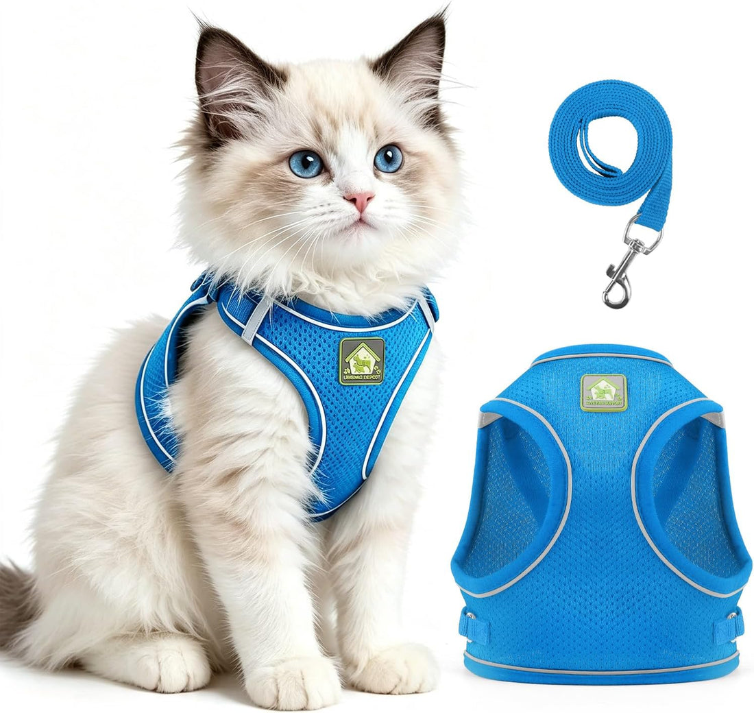 Cat Harness and Leash, Cat Harness Escape Proof, Adjustable Vest