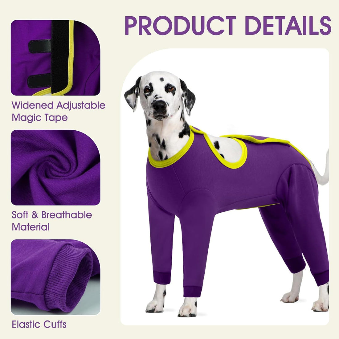 IDOMIK Dog Recovery Suit, Full Body Surgical Onesie Anti