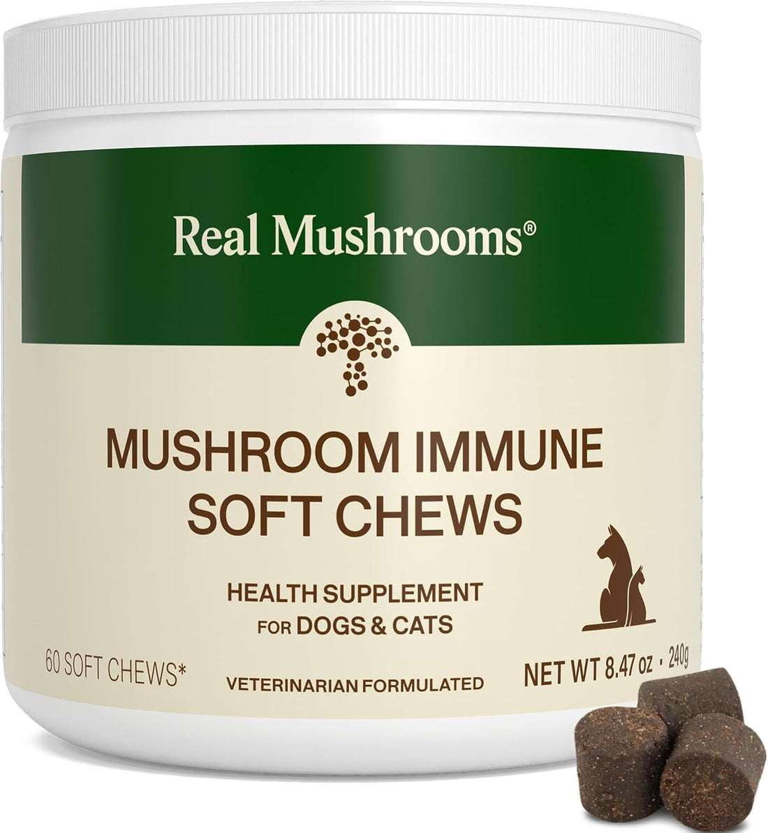 Real Mushrooms Pet Chews for Dogs & Cats