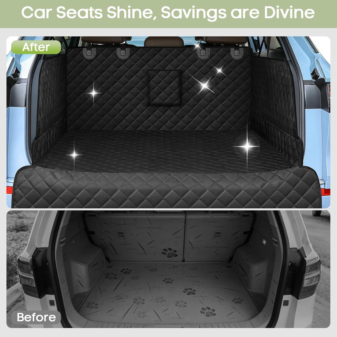 SUV Cargo Liner for Dogs, Waterproof Pet Trunk Cover for SUVs